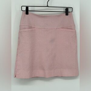 SC & CO Skort Skirt White Coral Print Pull On Women’s Small